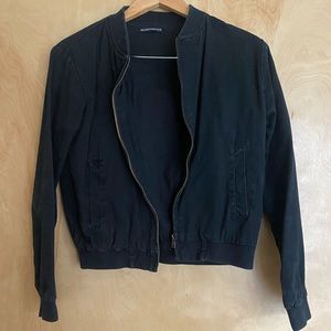 Brandy Melville Black Bomber Jacket